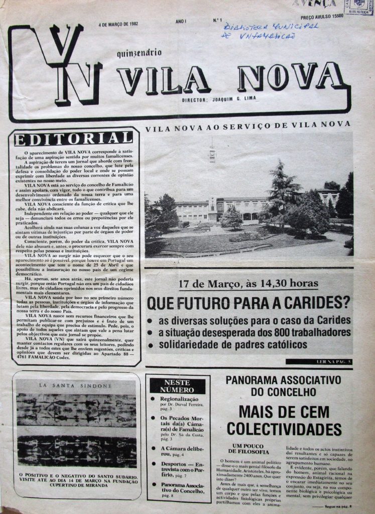 vila nova - jornal diário - vila nova de famalicão - entrevista - joaquim lima 
