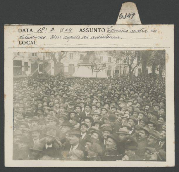 comício contra as ditaduras - 1924 - partido socialista português - história - i república - portugal - psp - socialistas - comunistas - sindicalistas - 