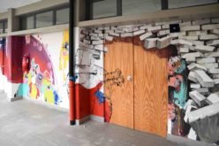 Joane | Na Escola Secundária Padre Benjamim Salgado, Martinho Dias partilha mural com alunos
