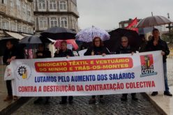 Trabalhadores têxteis, do vestuário e do calçado em greve