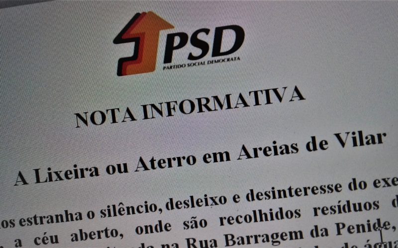 Ambiente | José Novais: PSD estranha silêncio do Executivo sobre a lixeira de Areias de Vilar