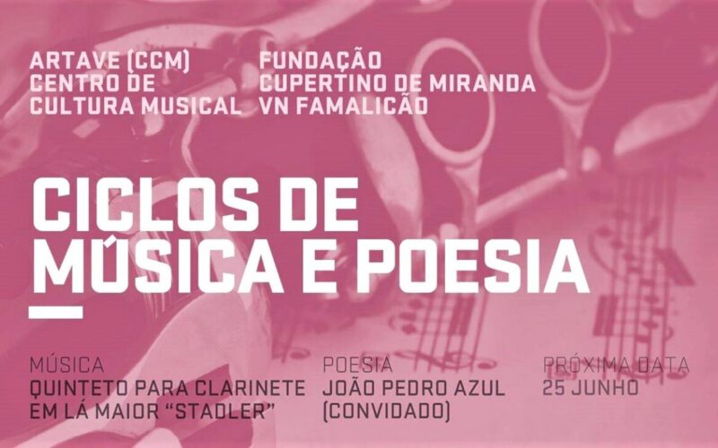 João Pedro Azul e Quarteto de Cordas Artave complementam-se no ‘Ciclo de Música e Poesia’