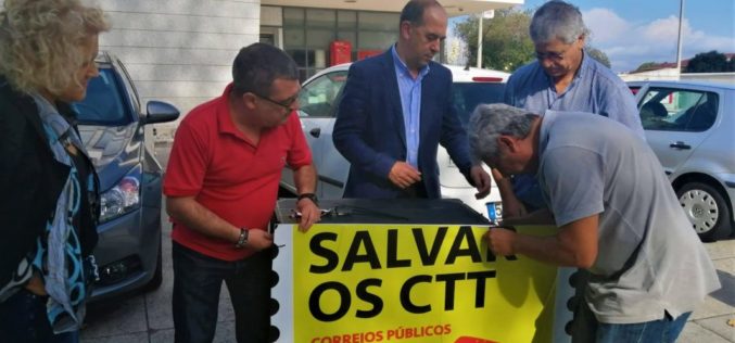 Legislativas | Bloco de Esquerda defende nas ruas de Viana do Castelo renacionalização dos CTT
