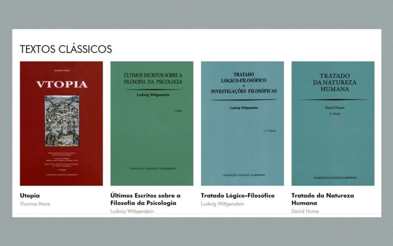 Gulbenkian disponibiliza textos clássicos e centenas de edições online