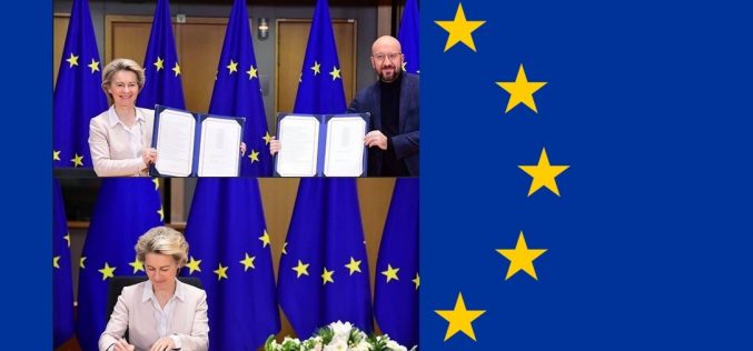 União Europeia e Reino Unido assinam acordo pós-Brexit
