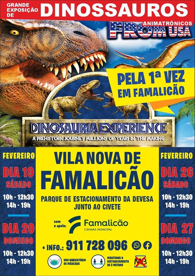 dinossauria experience - parque da devesa - vila nova de famalicão - exposição - visita - atividade para famílias - lazer